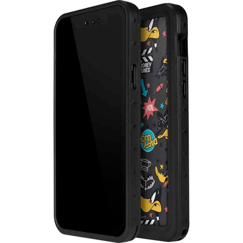 Looney Tunes Daffy Duck Patches iPhone 15 Plus Waterproof Case